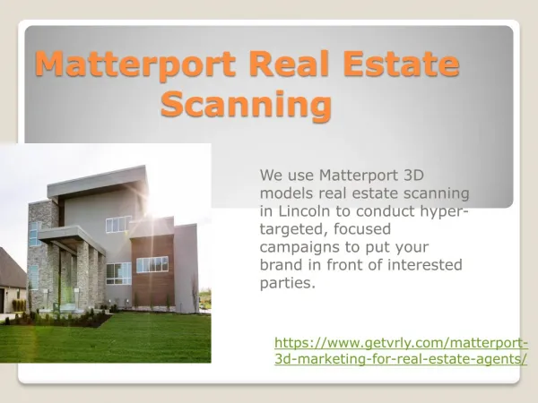 Matterport Scanning Real Estate