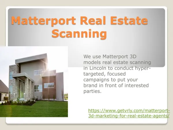 Matterport Real Estate Scanning