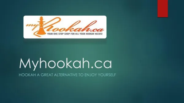 Hookah and Hookah Hoses at myhookah.ca