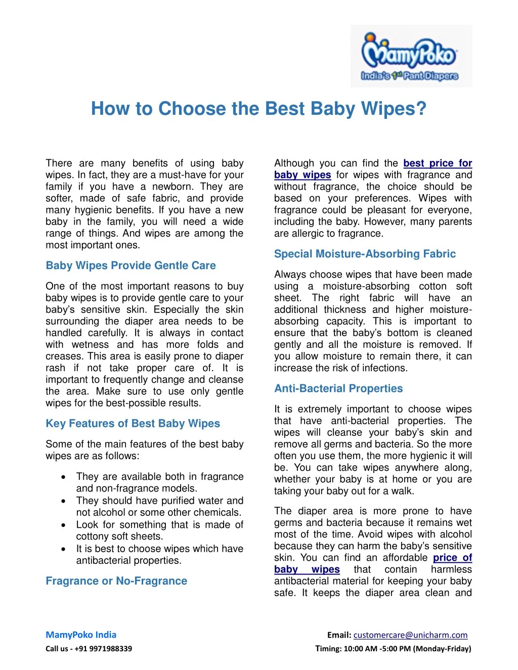 how to choose the best baby wipes