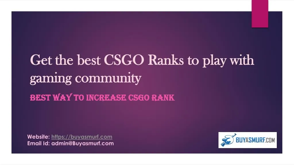 get the best csgo ranks to play with gaming community