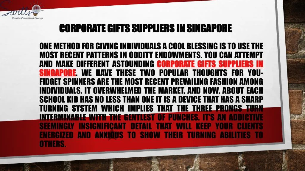 corporate gifts suppliers in singapore