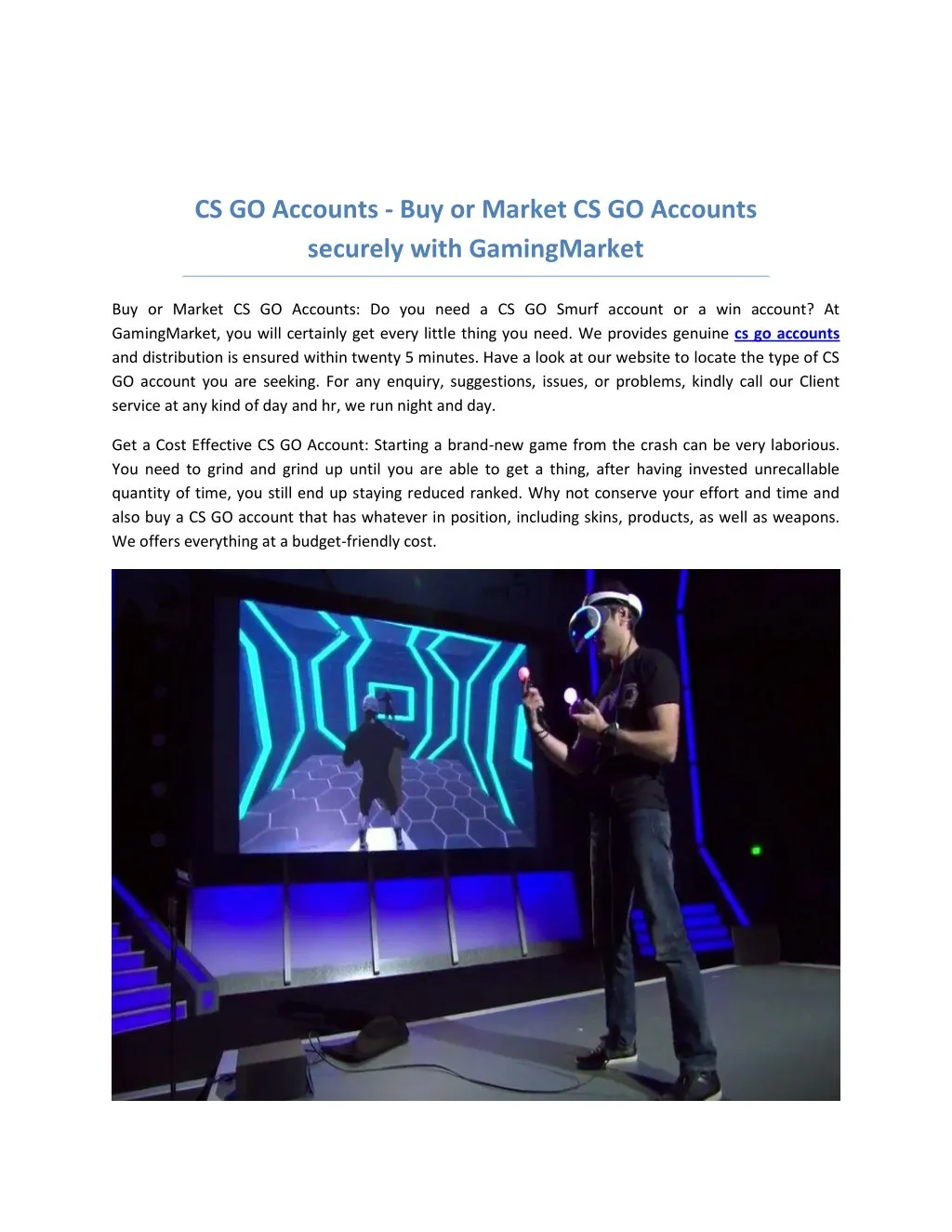 cs go accounts buy or market cs go accounts