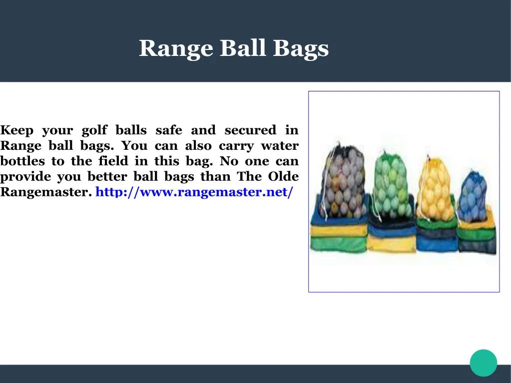 range ball bags