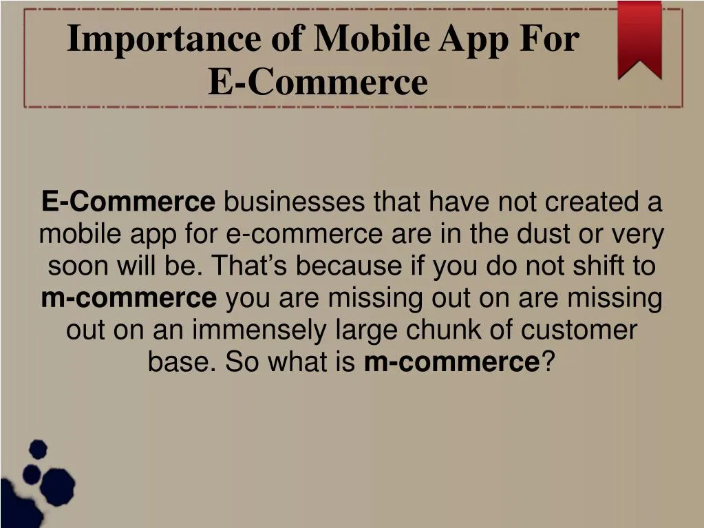 importance of mobile app for e commerce