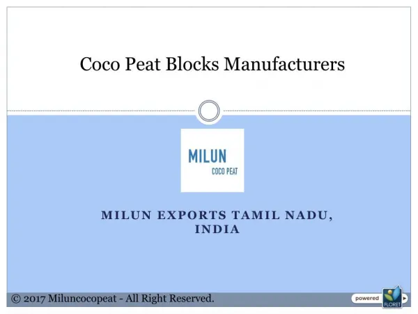 Coco Peat Blocks Manufacturers