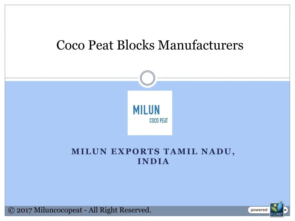 coco peat blocks manufacturers