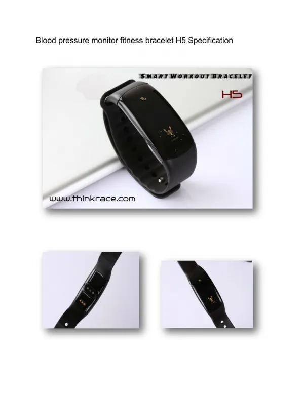 Smart Workout Bracelet H5 â€“ A Personal Workout Partner you can depend upon
