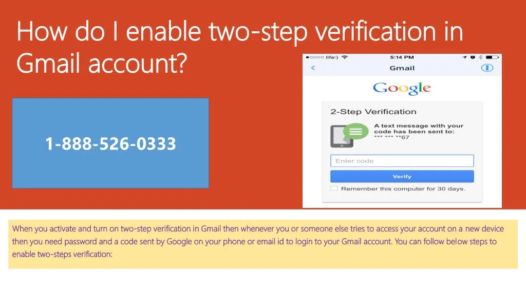 how do i enable two step verification in gmail account
