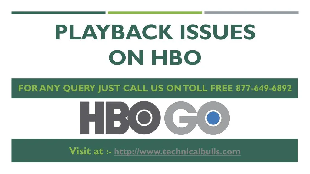 playback issues on hbo