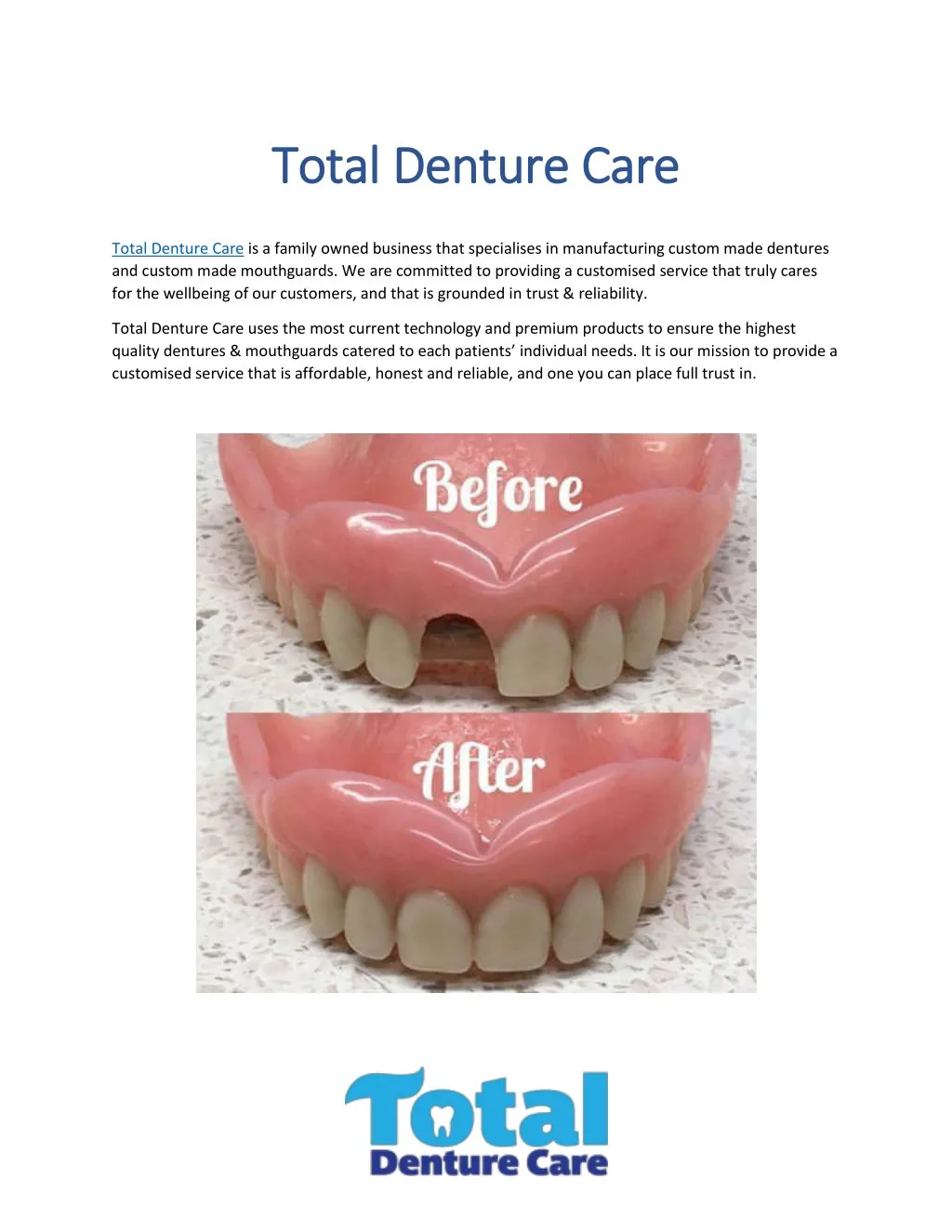 total denture car total denture care e