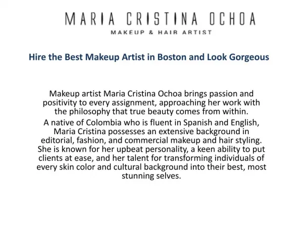 Makeup Artist in Boston
