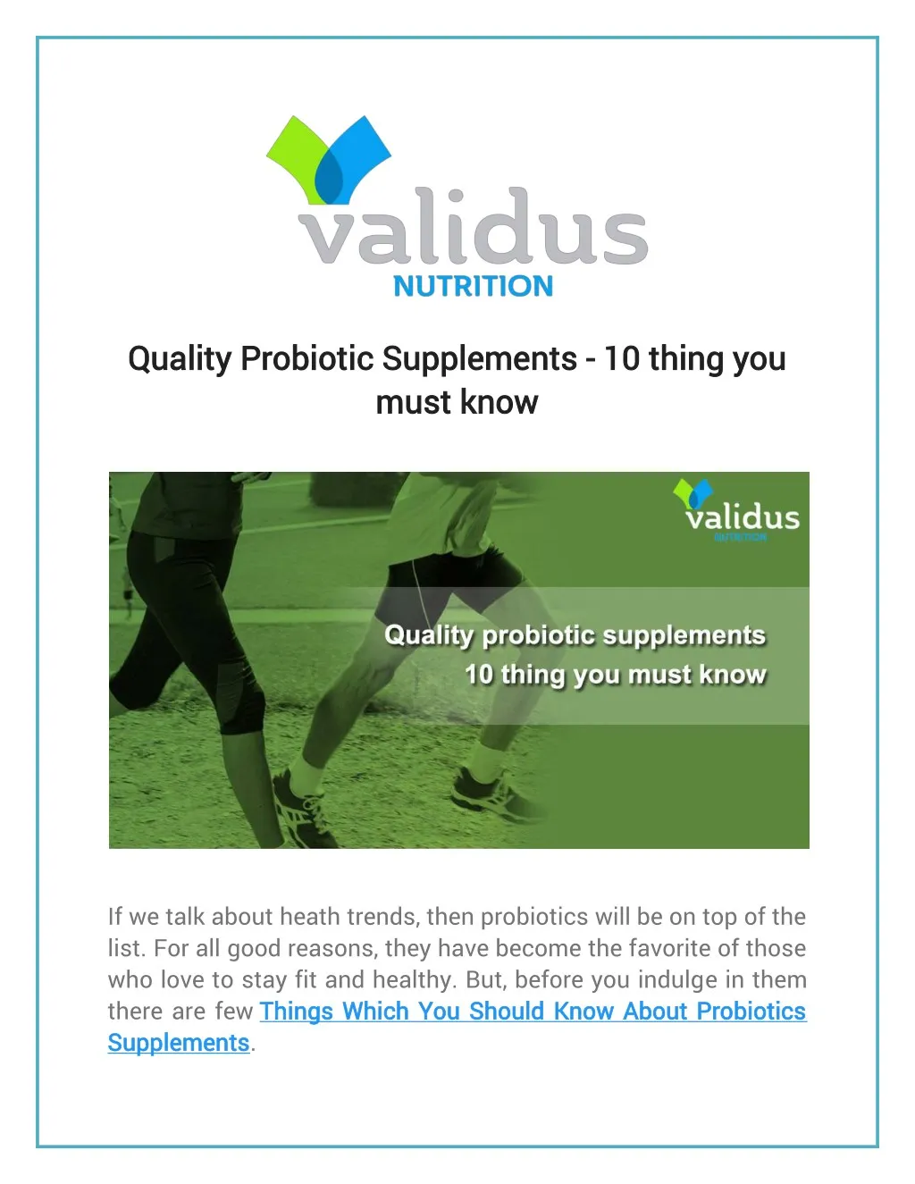 quality probiotic supplements quality probiotic