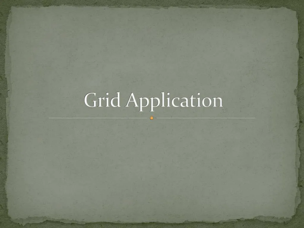 grid application