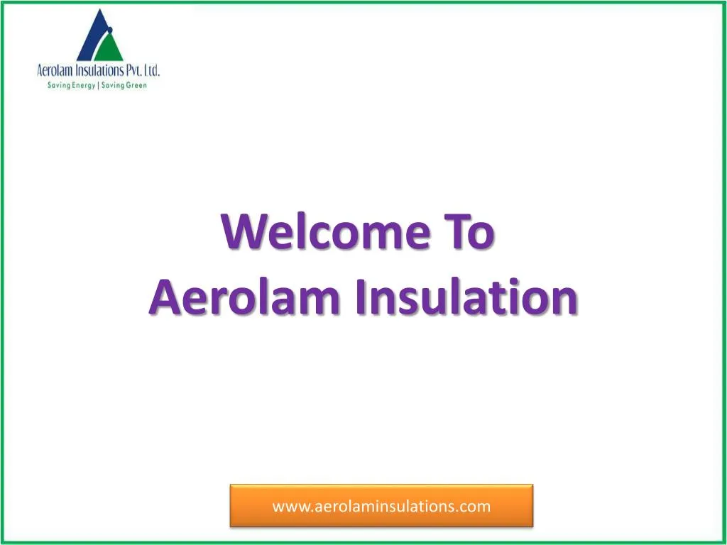 welcome to aerolam insulation