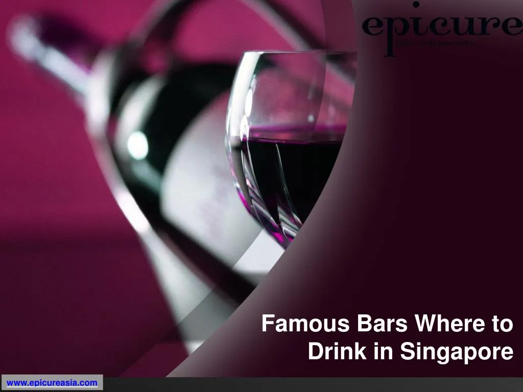 famous bars where to drink in singapore