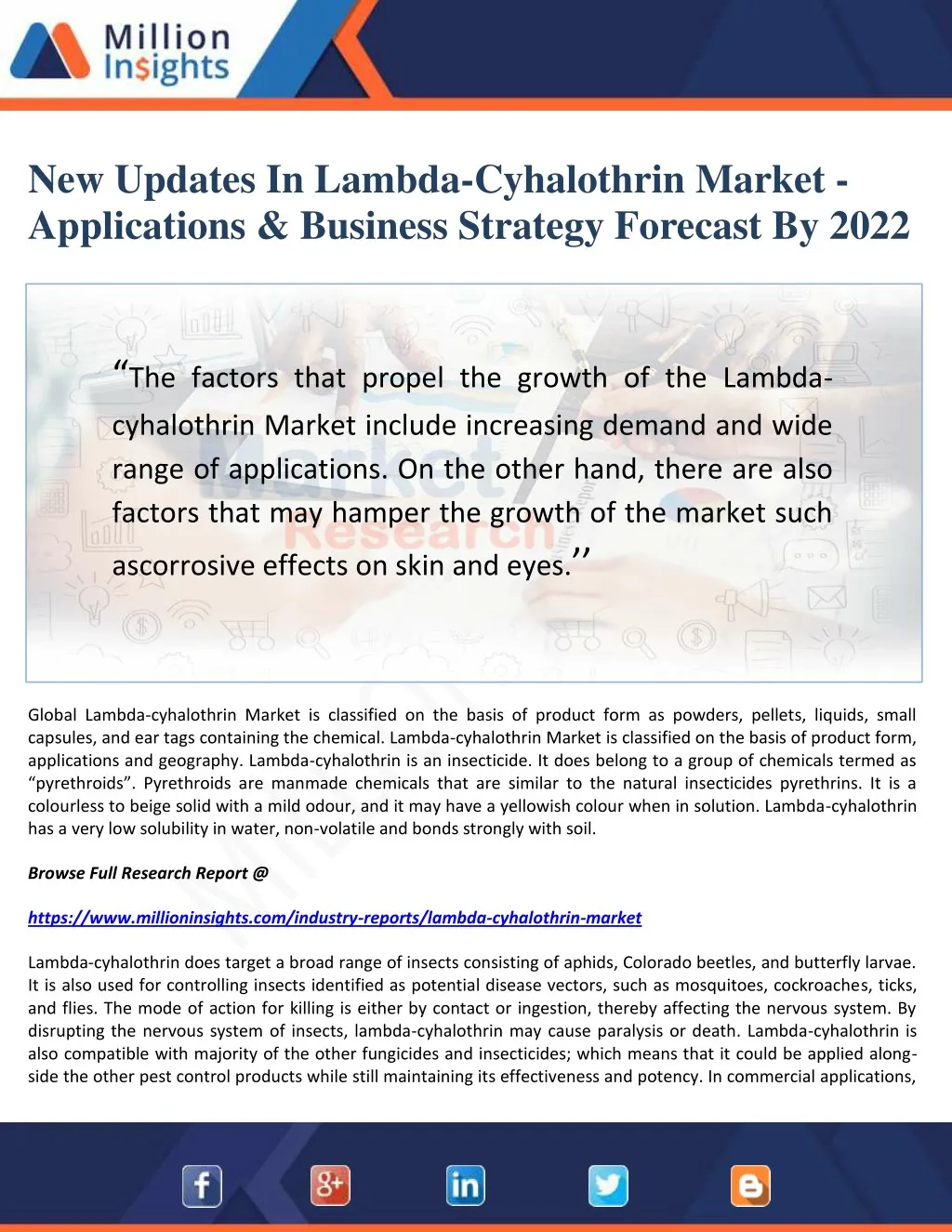 new updates in lambda cyhalothrin market