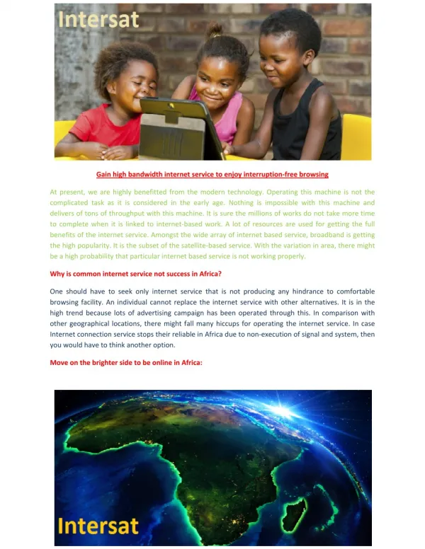 Internet in Africa