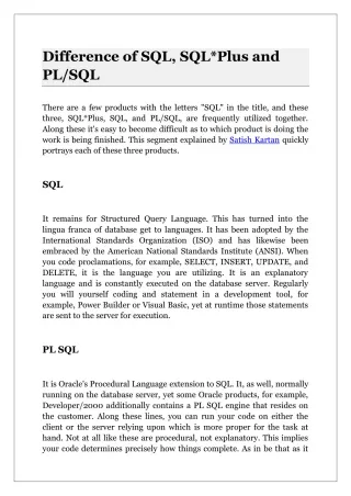 PPT - An Overview of SQL PLUS PowerPoint Presentation, free download ...