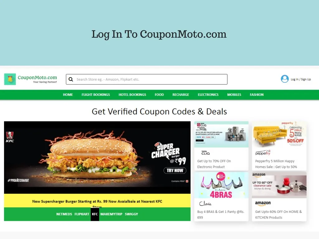 log in to couponmoto com