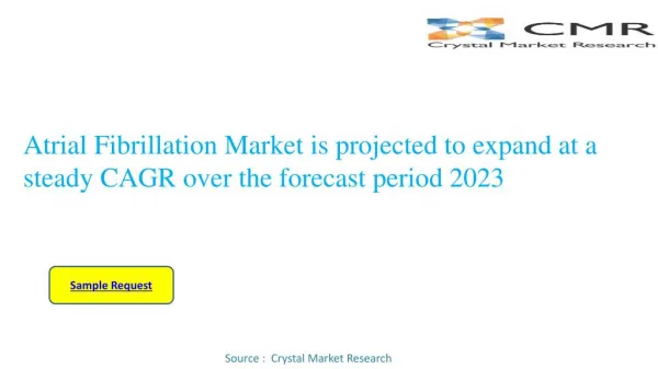 Atrial Fibrillation Market worth USD 8.96 Billion By 2023 | Crystal Market research