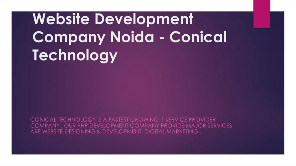 website development company noida conical technology