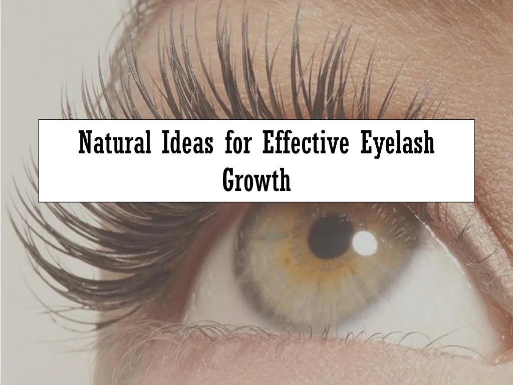 natural ideas for effective eyelash growth