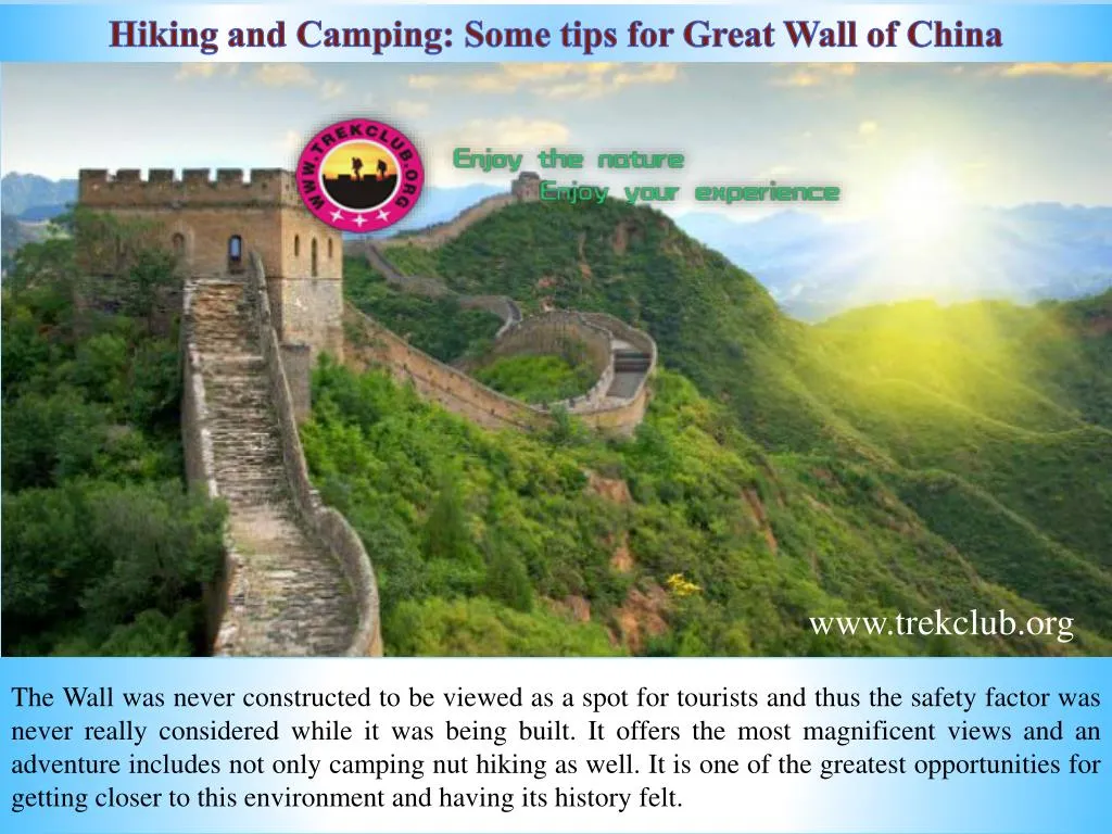 hiking and camping some tips for great wall
