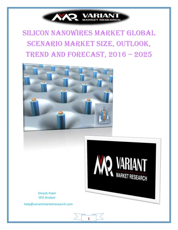 Silicon Nanowires Market