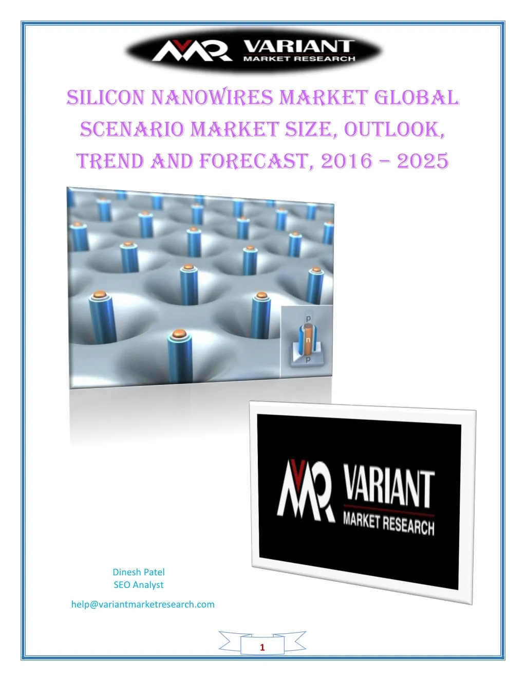 silicon nanowires market global scenario market