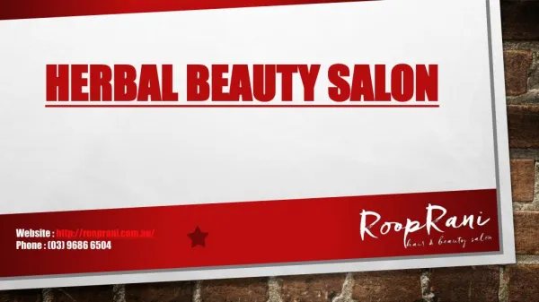Herbal Beauty Salon_RoopRani