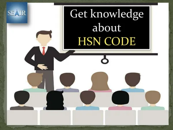 Know details about HSN Classification Code