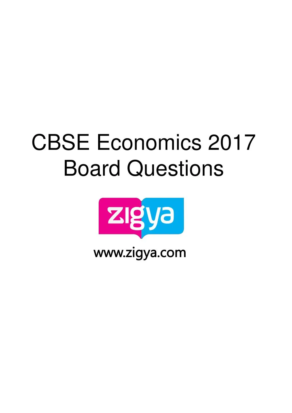 cbse economics 2017 board questions