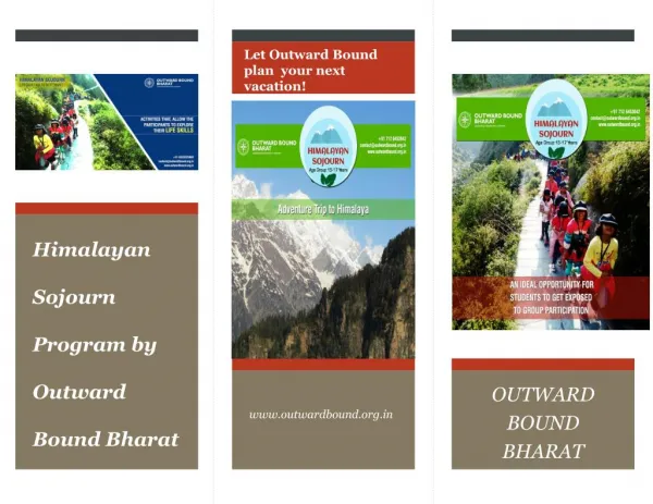 Himalayan Sojourn Adventure Programs in India by Outward Bound Bharat