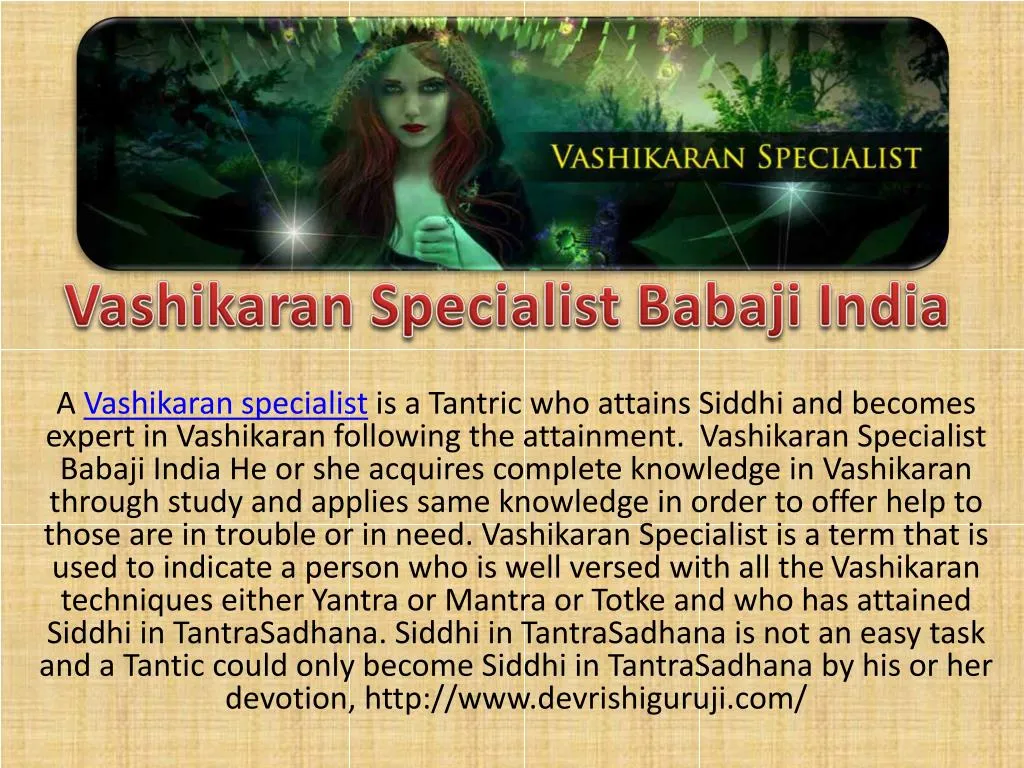vashikaran specialist babaji india