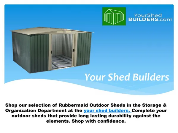 Wood Outdoor Storage Sheds