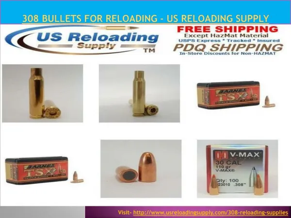308 Bullets for Reloading - US Reloading Supply