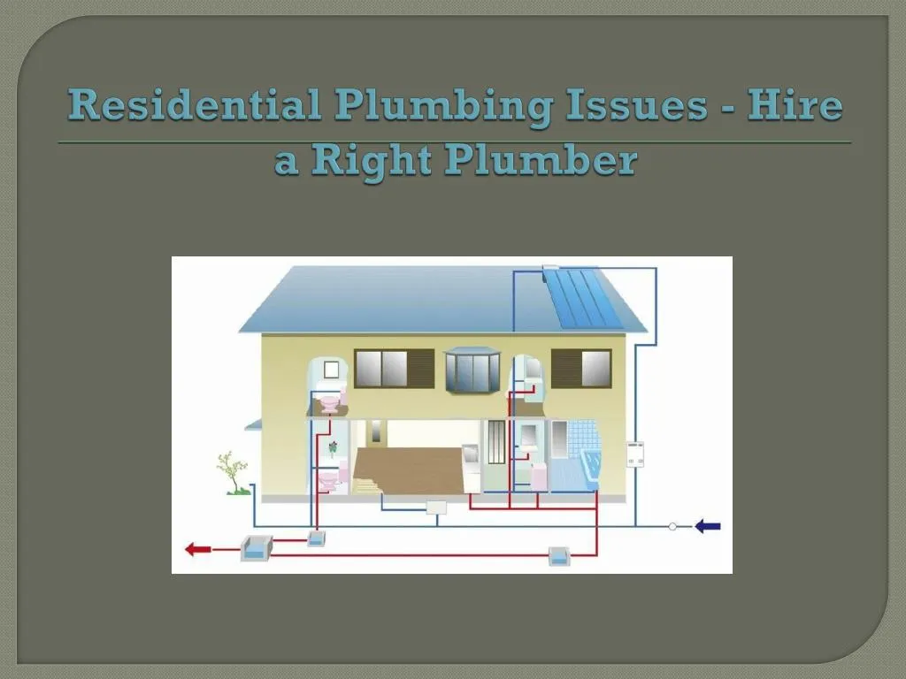 residential plumbing issues hire a right plumber