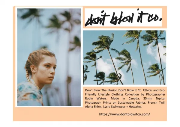 DBTI Lifestyle Clothing Brand for Aloha shirts,Hotcakes,Swimwear