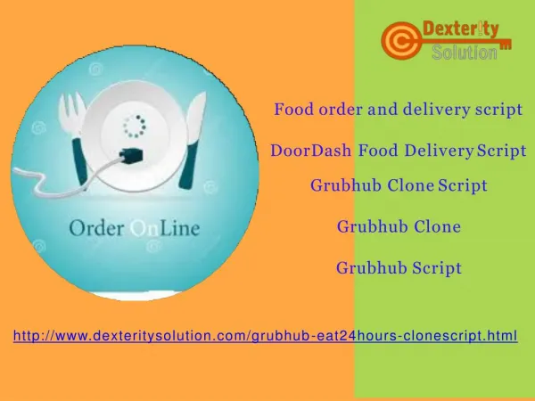 Food order and delivery script - Grubhub Clone | Grubhub Script | DoorDash Food Delivery Script| Grubhub Clone Script