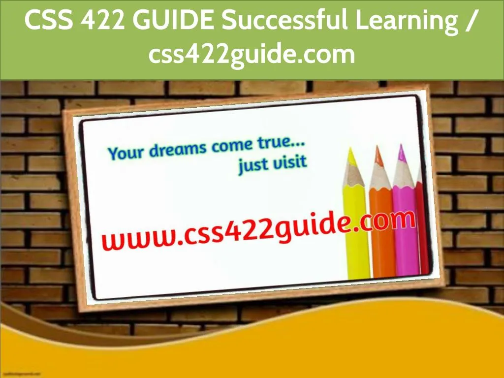 css 422 guide successful learning css422guide com