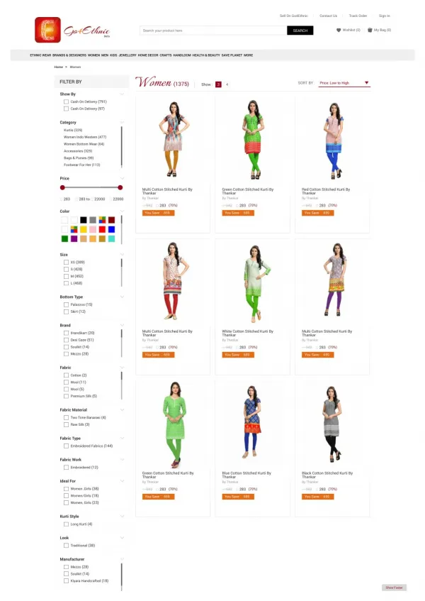 www.Go4Ethnic.com-explore our latest collection of women clothing and acceseries