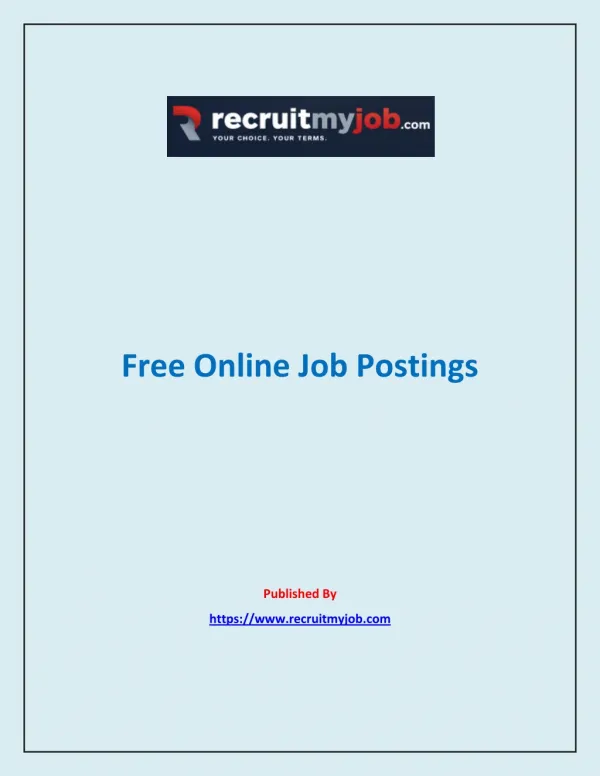 Post A Job For Free Online