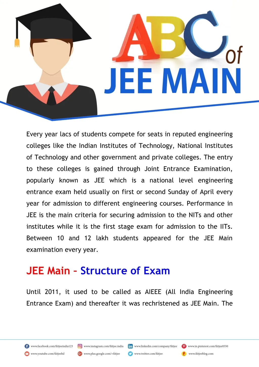 every year lacs of students compete for seats