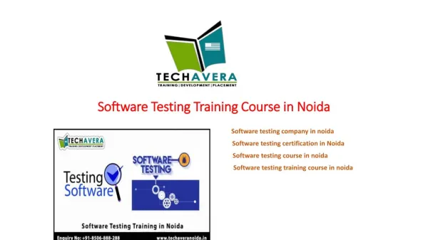 Software testing training institute in noida | Software testing course in noida