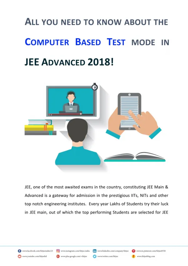 All you need to know about the Computer Based Test mode in JEE Advanced 2018!