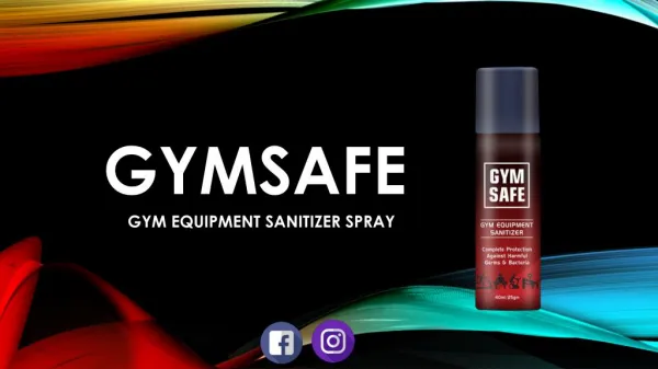 Gymsafe Gym Equipment Sanitizer
