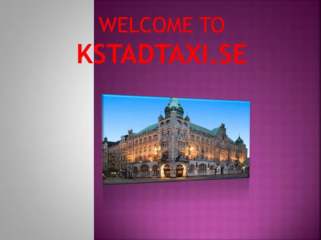 welcome to kstadtaxi se