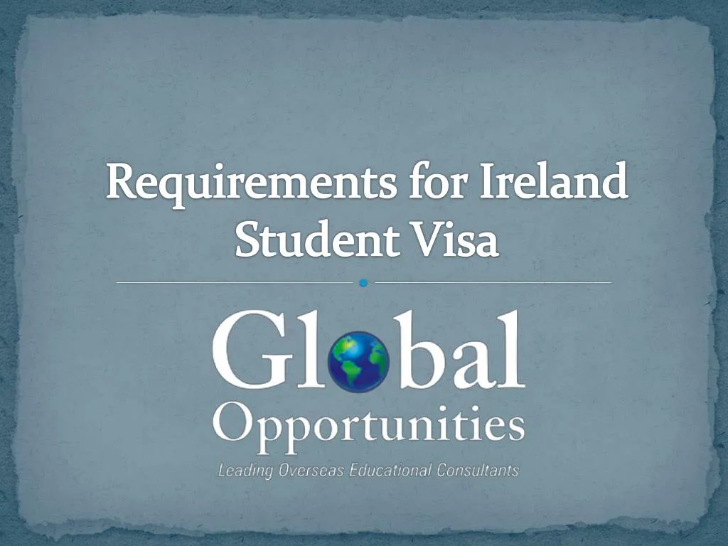 requirements for ireland student visa