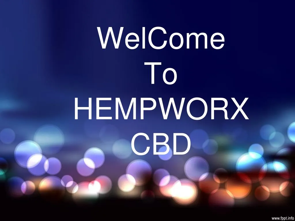 welcome to hempworx cbd